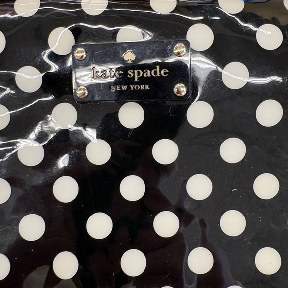 Kate Spade Black and White Polka Dot Clutch - Picture 2 of 9
